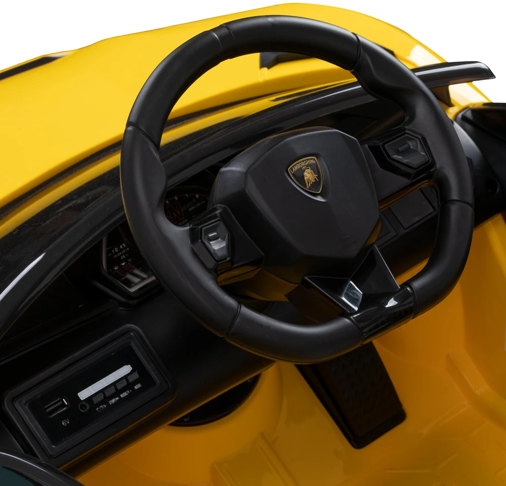 Activeshop Vaikų kirpyklos kėdė Gabbiano Lamborghini, geltona