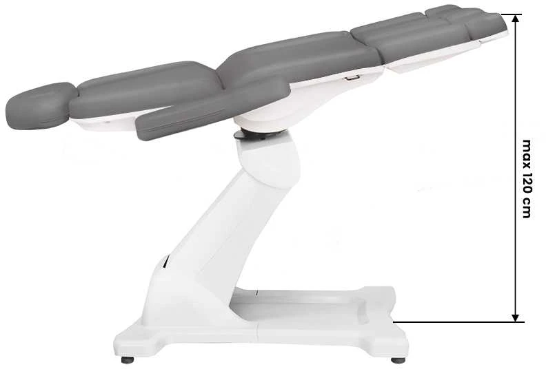 Activeshop Kosmetologinis krėslas AZZURRO 869A PEDI ELECTRIC 5 MOTOR Pilkas
