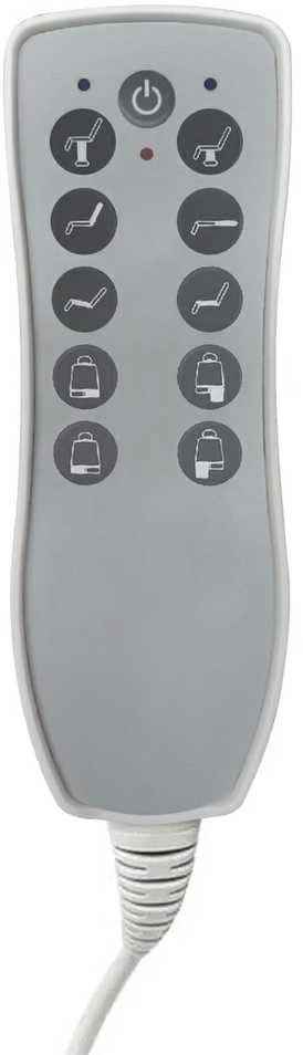 Activeshop Kosmetologinis krėslas AZZURRO 869A PEDI ELECTRIC 5 MOTOR Pilkas
