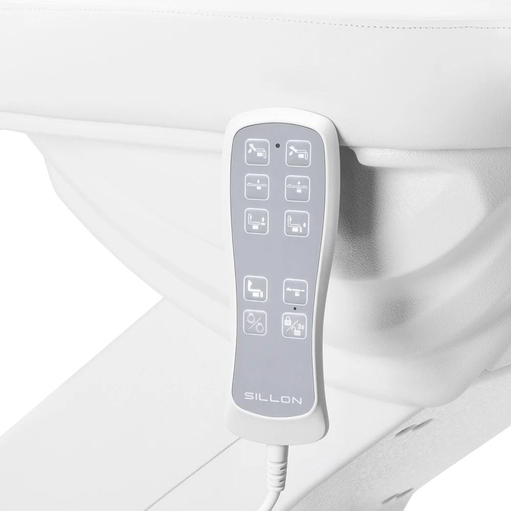 Activeshop Kosmetologinis krėslas Sillon Luxury Electric 3 Motors Foot Control Baltas