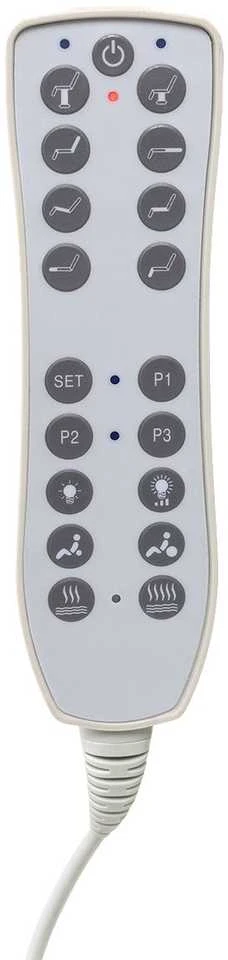 Activeshop Kosmetologinis krėslas Azzurro Pro Electric 3 Motor Foot Control Baltas Heated