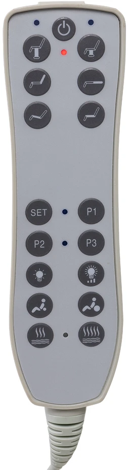 Activeshop Kosmetologinis krėslas Azzurro Pro Electric 3 Motor Foot Control Baltas Heated