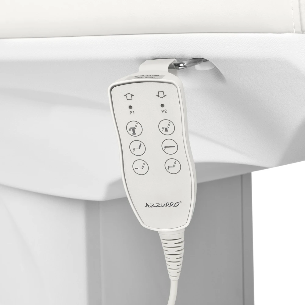 Activeshop Kosmetologinis krėslas Azzurro 891 Electric 3 Motors Professional Baltas