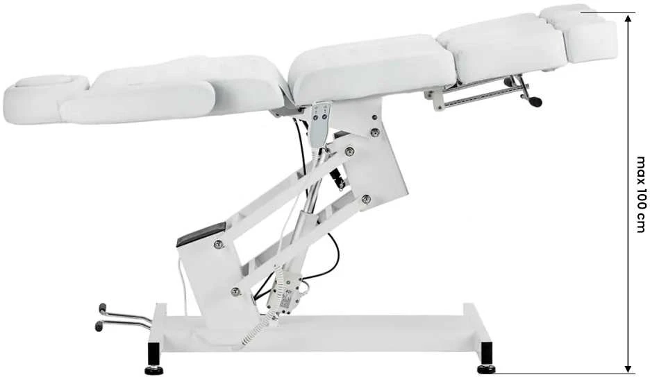Activeshop Kosmetologinis krėslas AZZURRO ELECTRIC PEDI Baltas
