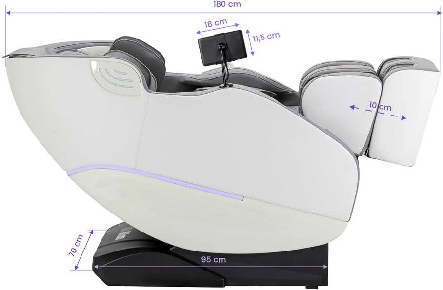 Activeshop Masažo krėslas Sakura Maximus 3D 809 Pilkas