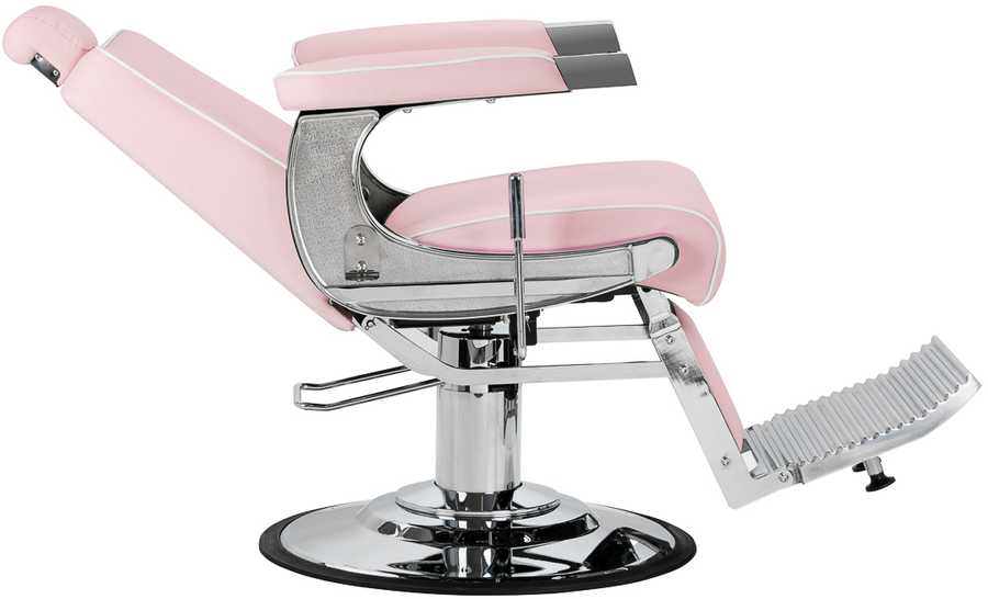 Activeshop Rožinė Kirpyklos barberio kėdė Gabbiano Visionerio Rožinė and Chrome