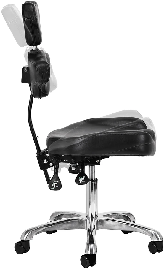 Activeshop Tatuiruočių studijos meistro kėdė su atlošu Pro Ink 973, juoda