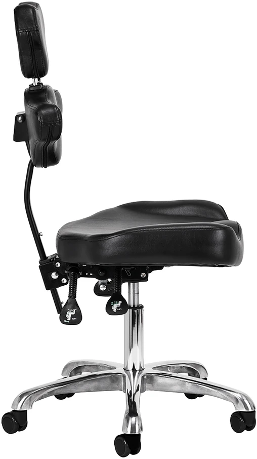 Activeshop Tatuiruočių studijos meistro kėdė su atlošu Pro Ink 973, juoda