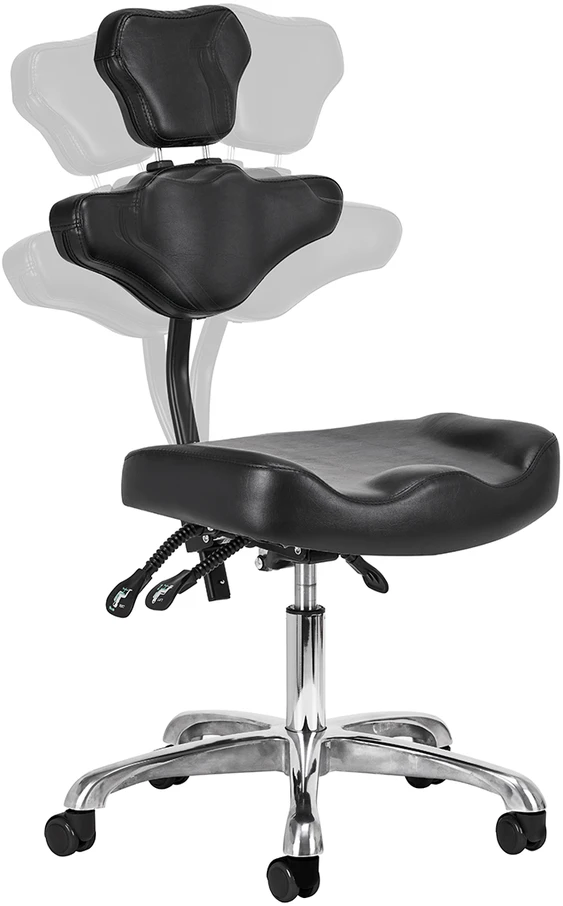 Activeshop Tatuiruočių studijos meistro kėdė su atlošu Pro Ink 973, juoda