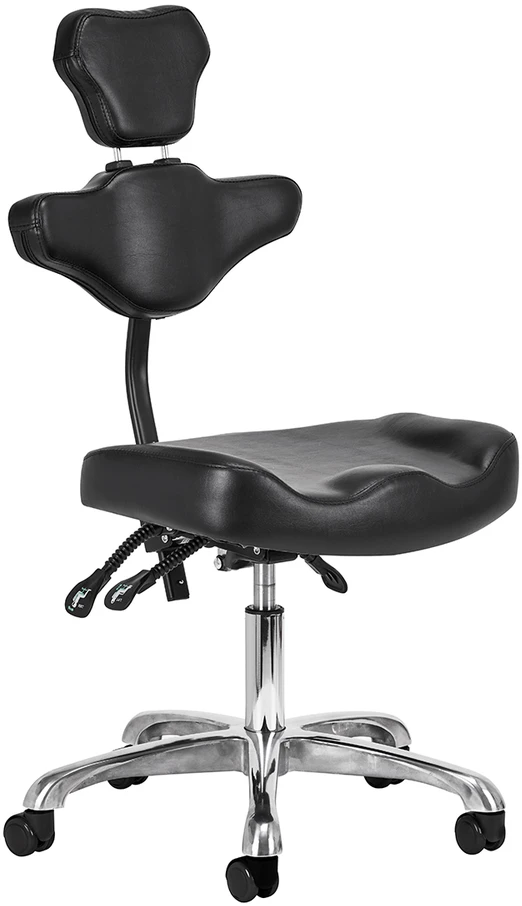 Activeshop Tatuiruočių studijos meistro kėdė su atlošu Pro Ink 973, juoda