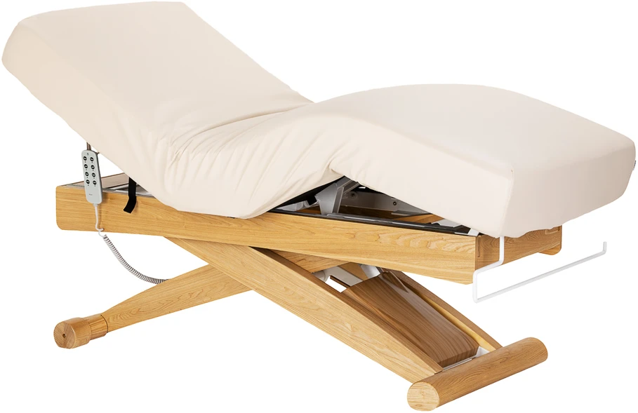 Activeshop Kosmetinė SPA lova „Sillon Siesta“ kreminės ir rudos spalvos