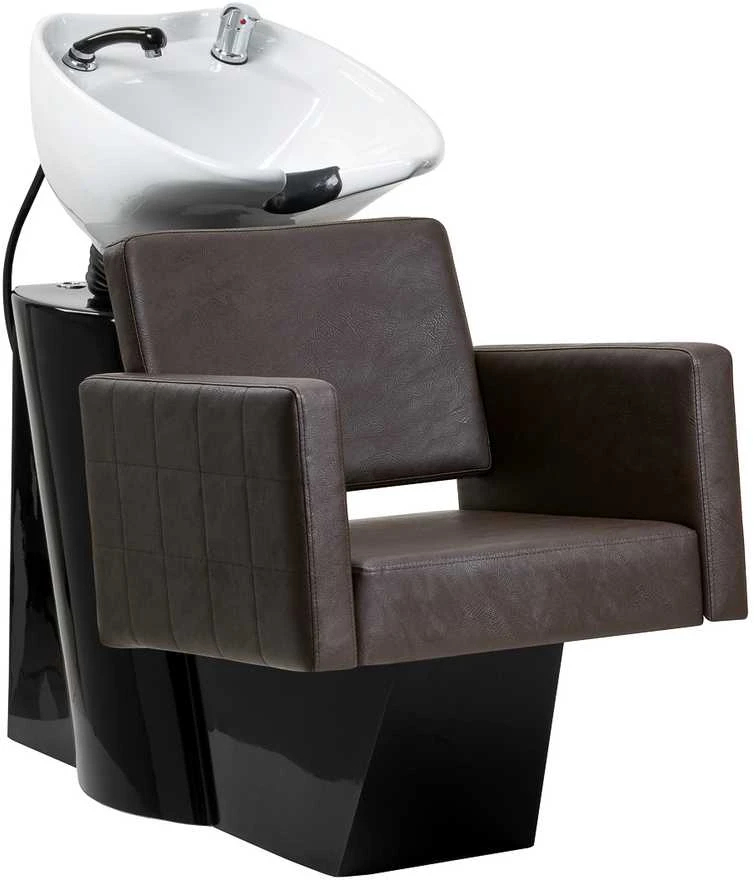 Activeshop Kirpyklos plautuvė GABBIANO PROFESSIONAL HAIRWASHER CHAIR ANKARA Juodas BASE BROWN SEAT