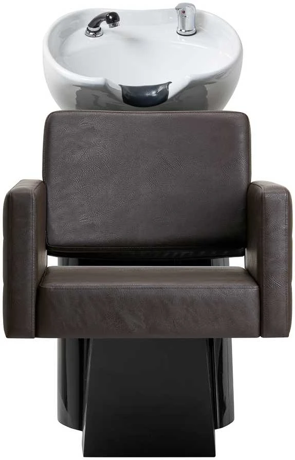 Activeshop Kirpyklos plautuvė GABBIANO PROFESSIONAL HAIRWASHER CHAIR ANKARA Juodas BASE BROWN SEAT