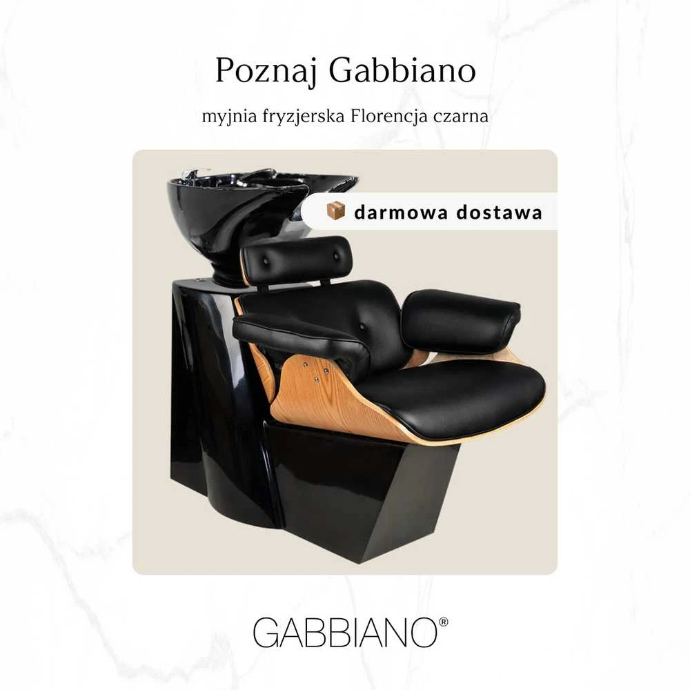 Activeshop Kirpyklos plautuvė GABBIANO PROFESSIONAL HAIRWASHER FLORENCE BELLA Juodas