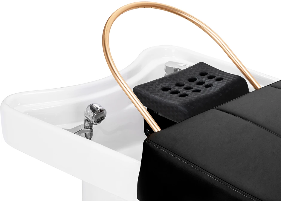 Activeshop Plaukų plovimo gultas su Head SPA funkcija Gabbiano 017B juodas