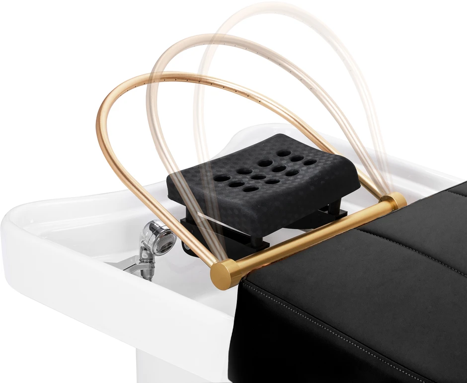 Activeshop Plaukų plovimo gultas su Head SPA funkcija Gabbiano 017B juodas
