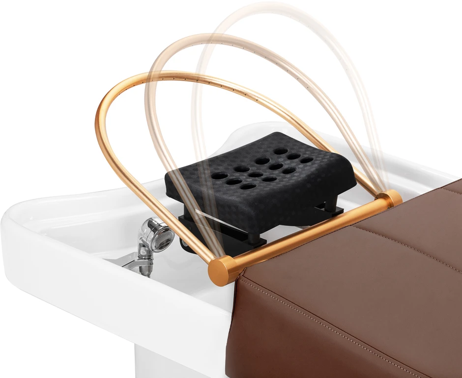 Activeshop Plaukų plovimo gultas su Head SPA funkcija Gabbiano 017 ruda