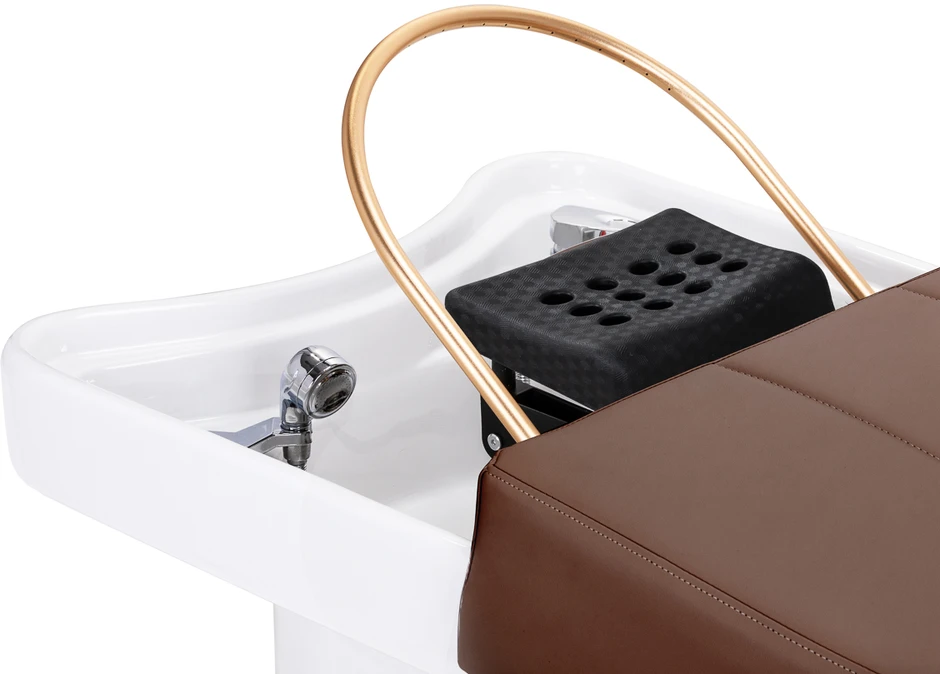 Activeshop Plaukų plovimo gultas su Head SPA funkcija Gabbiano 017 ruda
