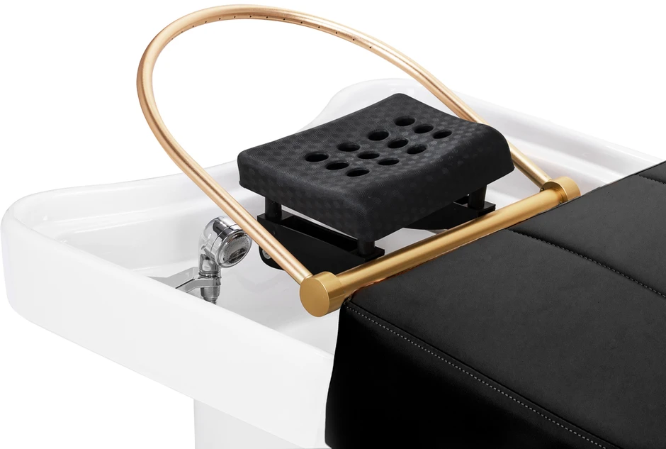 Activeshop Plaukų plovimo gultas su Head SPA funkcija Gabbiano 017B juodas