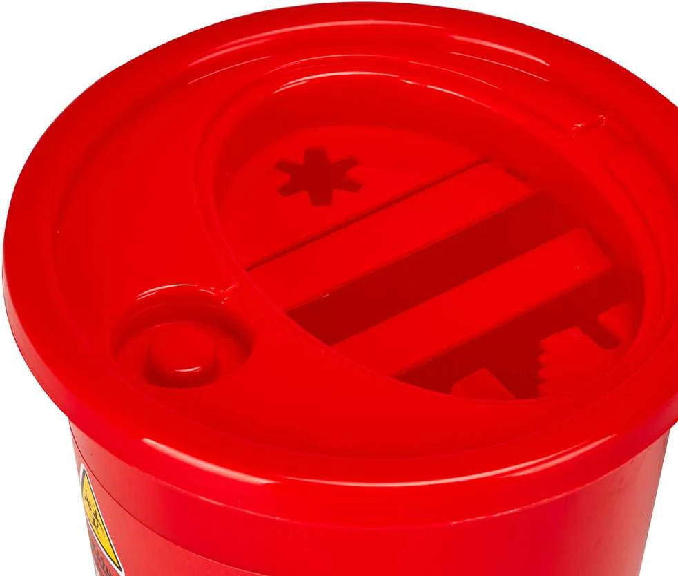 Activeshop Medicininių atliekų konteineris 0,7 l raudonas