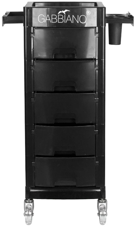 Activeshop Kirpėjo vežimėlis GABBIANO HAIRDRESSER HELPER FT65-A Juodas