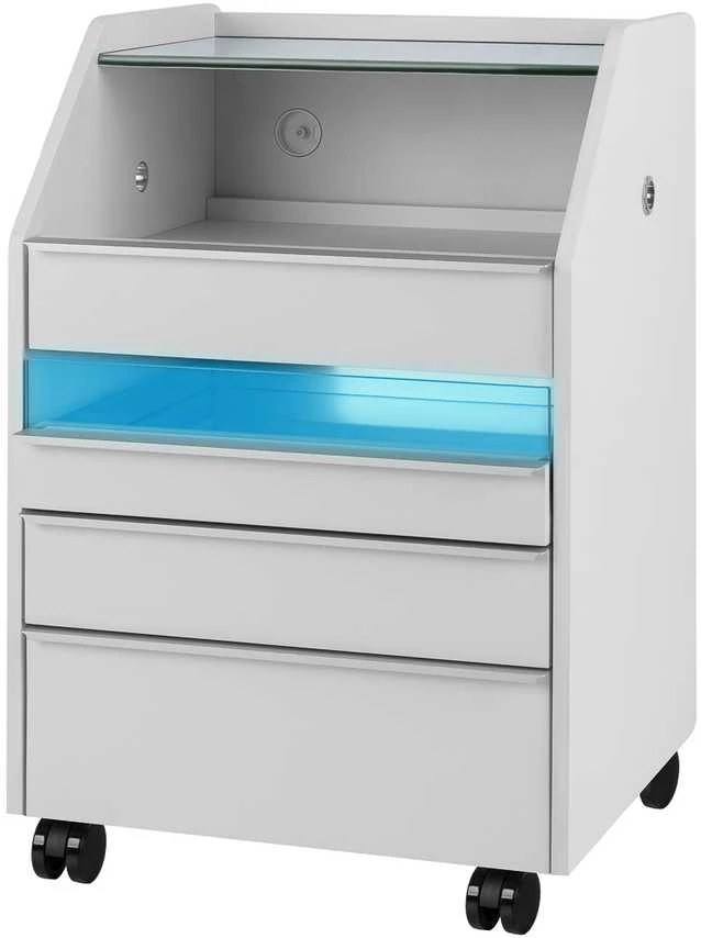 Activeshop Kosmetologinis vežimėlis su integruotu UV sterilizatoriumi 984 Pilkas
