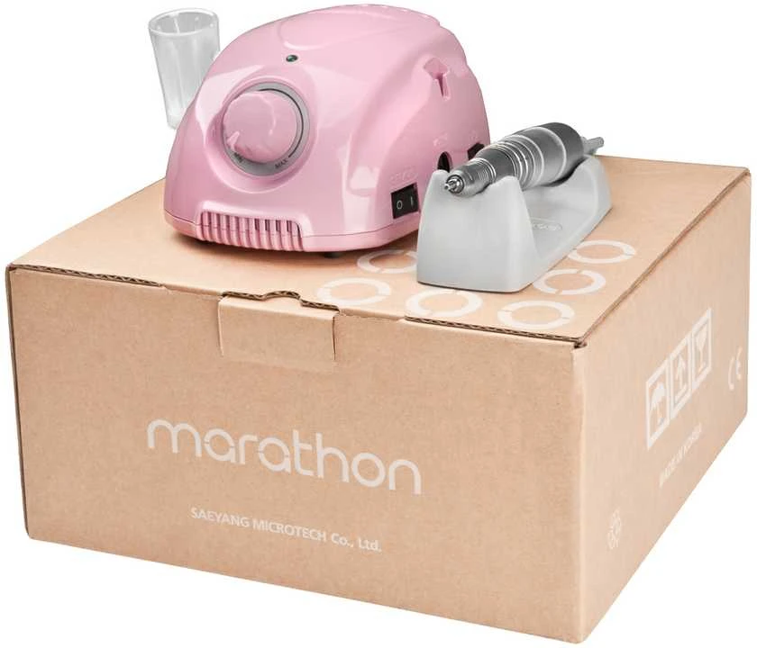 Activeshop Profesionali nagų freza Saeyang Marathon 3 Champion rožinė + antgalis H200