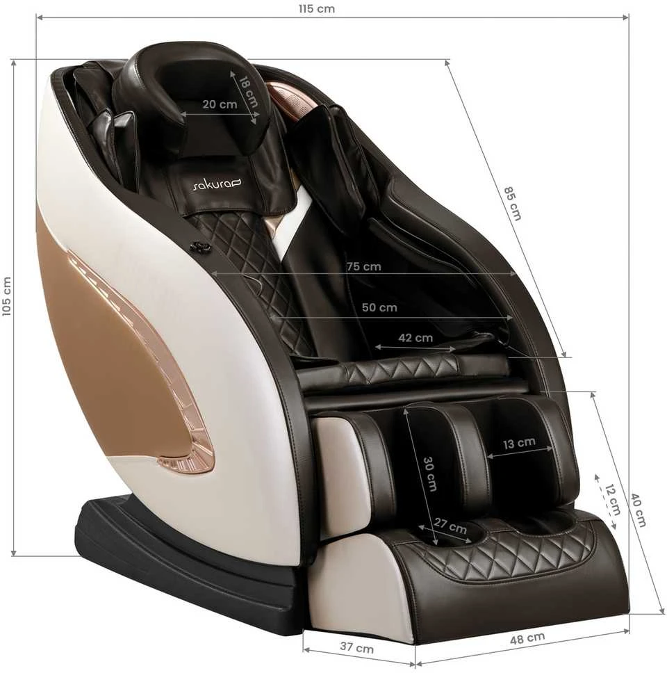 Activeshop masažinė kėdė Sakura Classic 305, Ruda