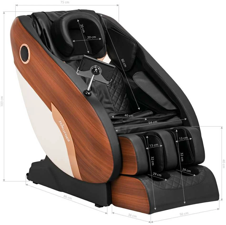 Activeshop Masažinis krėslas Sakura 305 Wood Leather