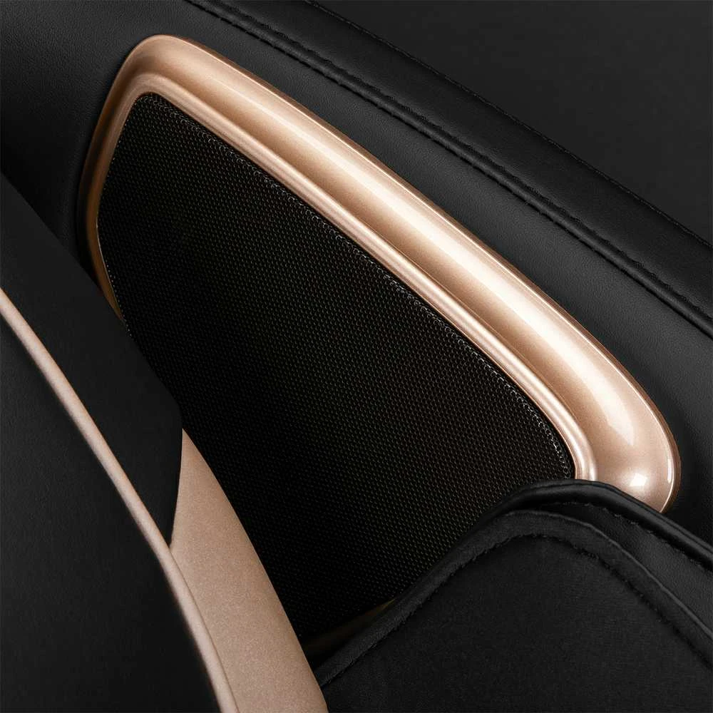 Activeshop Masažinis krėslas Sakura Luxury 808 Juodas and rusvai gelsvas