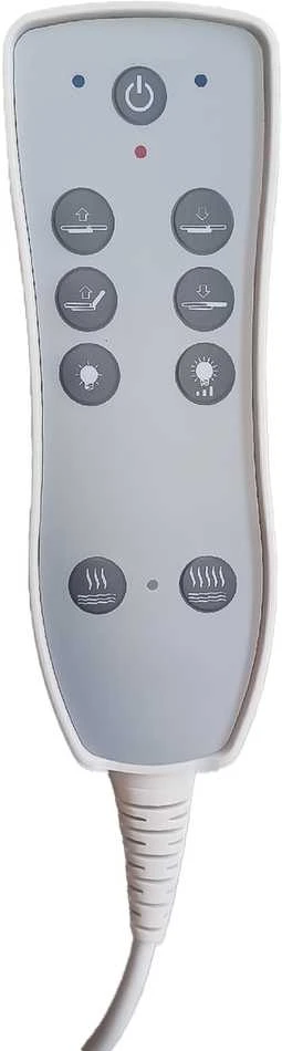 Activeshop Elektrinis masažo stalas AZZURRO SPA WOOD GRAY 2 MOTOR HEATED