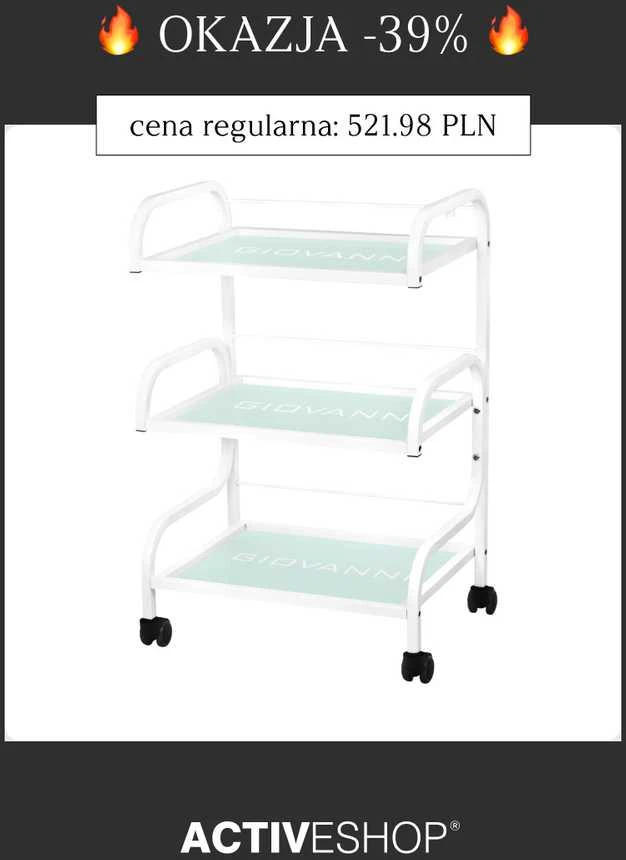 Activeshop Kosmetologinis vežimėlis 1014 GIOVANNI