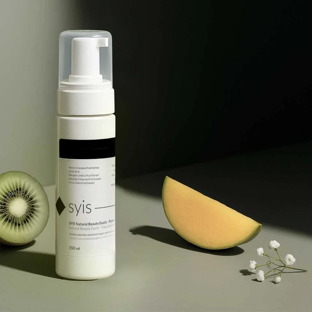Activeshop Švelnios veido valymo putos su vaisių ekstraktais SYIS Natural Beauty Exotic Sensifoam 150 ml