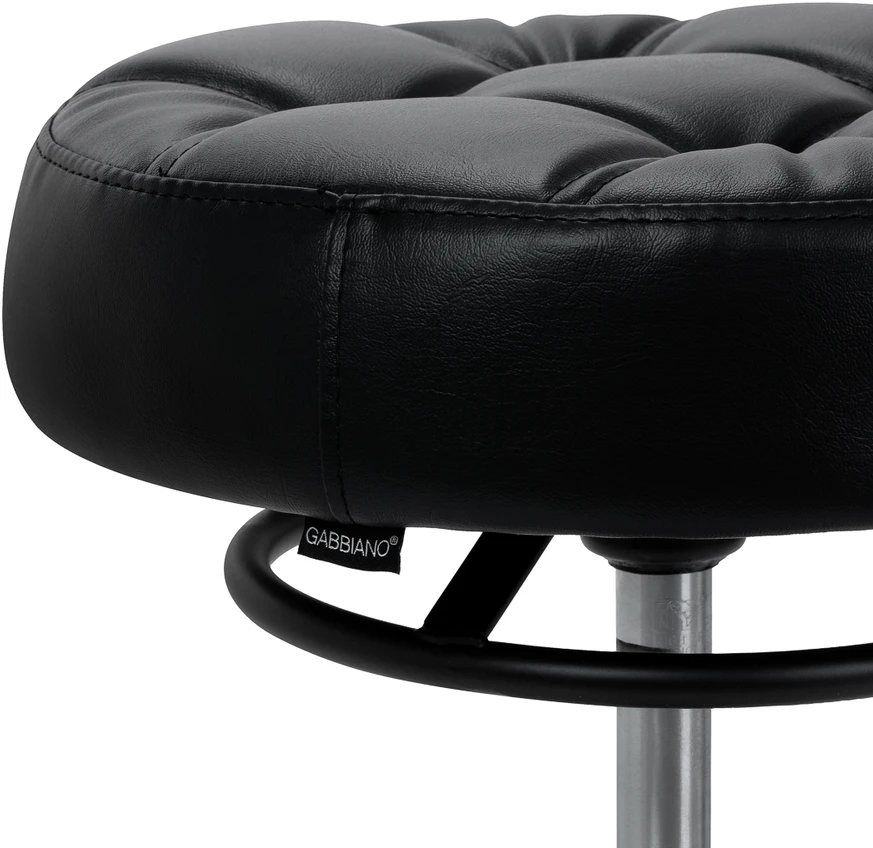 Activeshop Kirpėjo meistro kėdutė Gabbiano D054, juoda su juodu pagrindu
