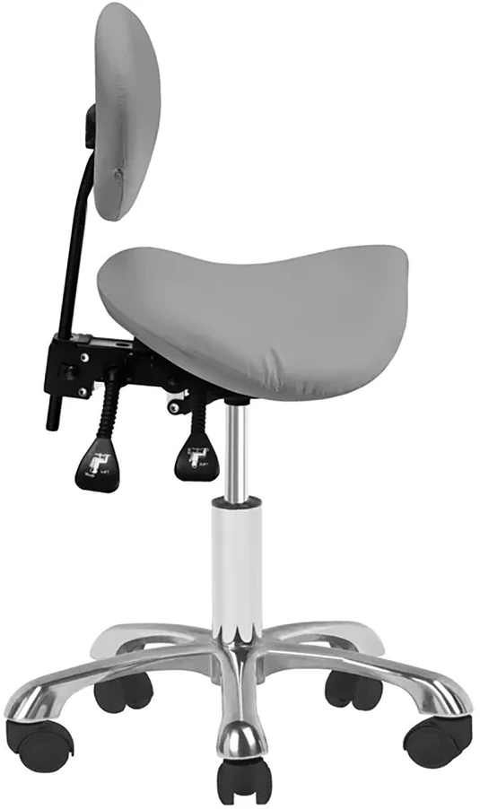 Activeshop Kosmetologinė meistro kėdutė COSMETIC STOOL GIOVANNI Pilkas