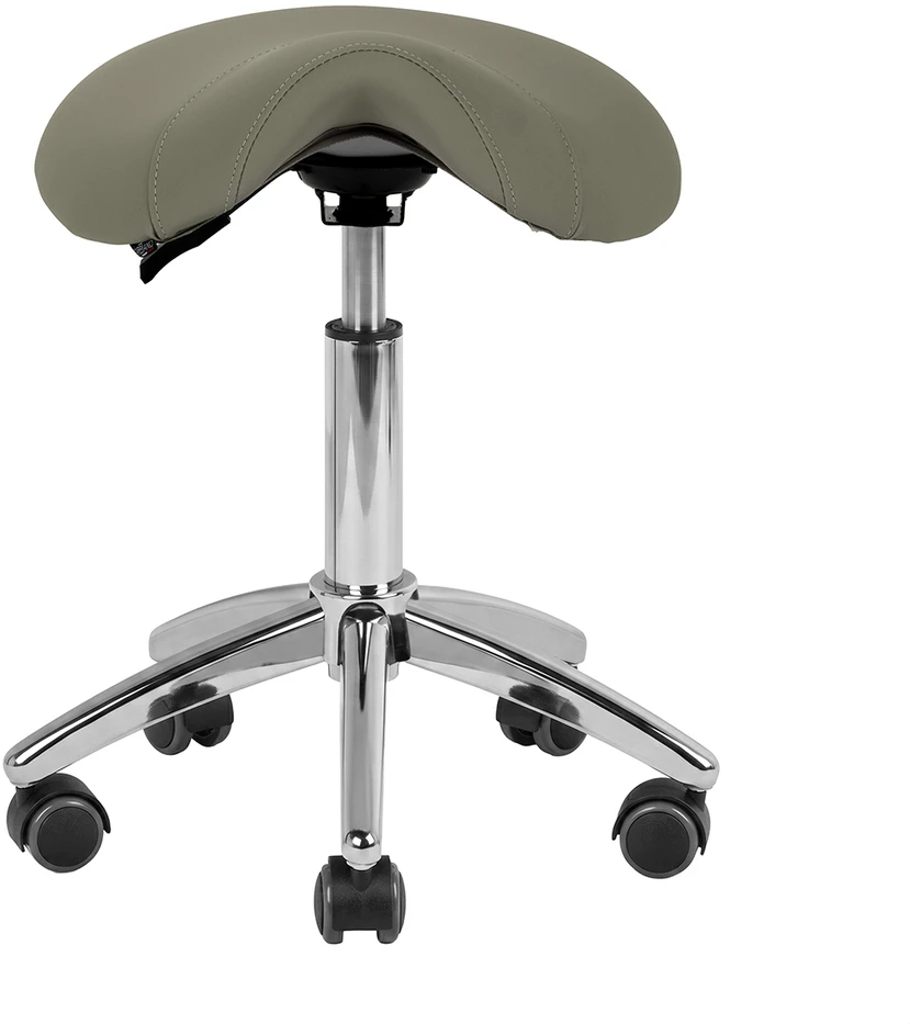 Activeshop Kosmetologinė meistro kėdutė STOOL BEAUTY ROUND Pilkas