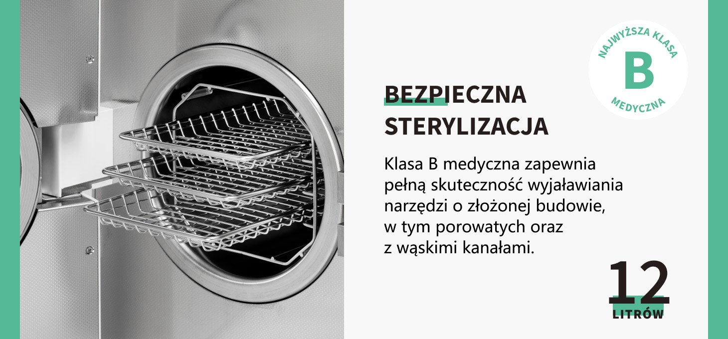 Activeshop Autoklaw Fomos Foster 12L balta aprašymas - Prekės nuotrauka