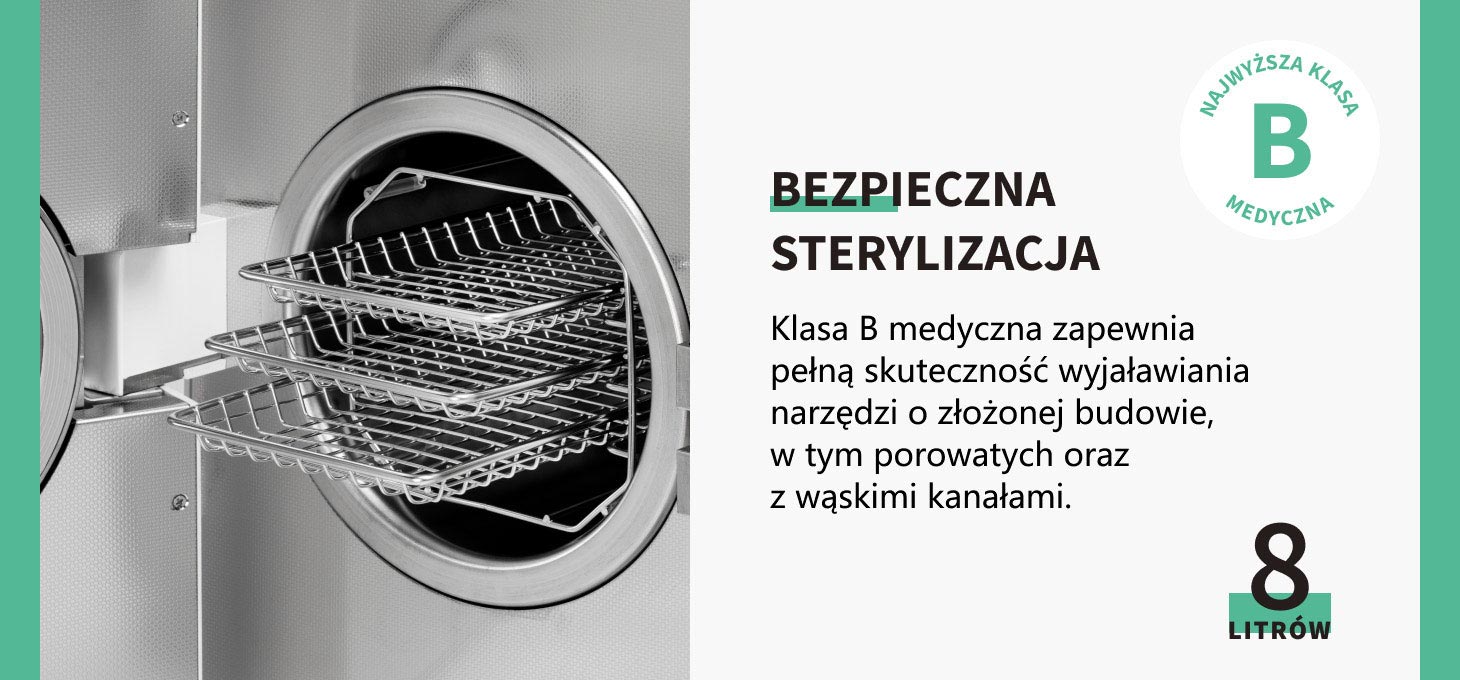 Activeshop Autoklaw Fomos Foster 8L balta aprašymas - Prekės nuotrauka