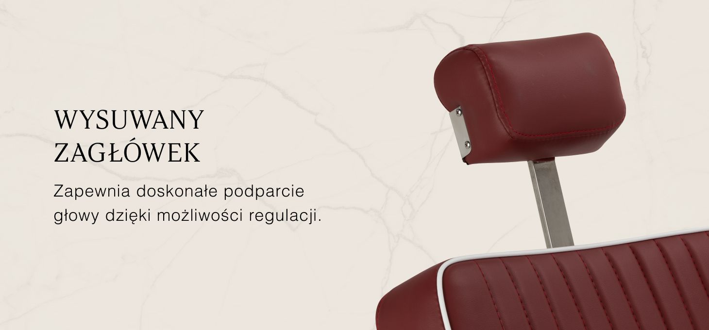 Activeshop Fotel barberski Gabbiano Visionerio raudona aprašymas - Prekės nuotrauka