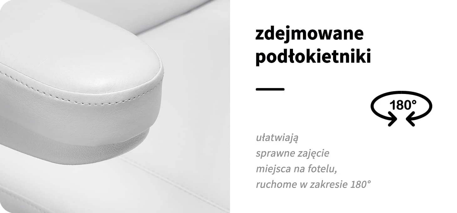 Activeshop Fotel kosmetyczny elektrinis Sillon Classic v2 3 silniki su podgrzewaniem balta aprašymas - Prekės nuotrauka
