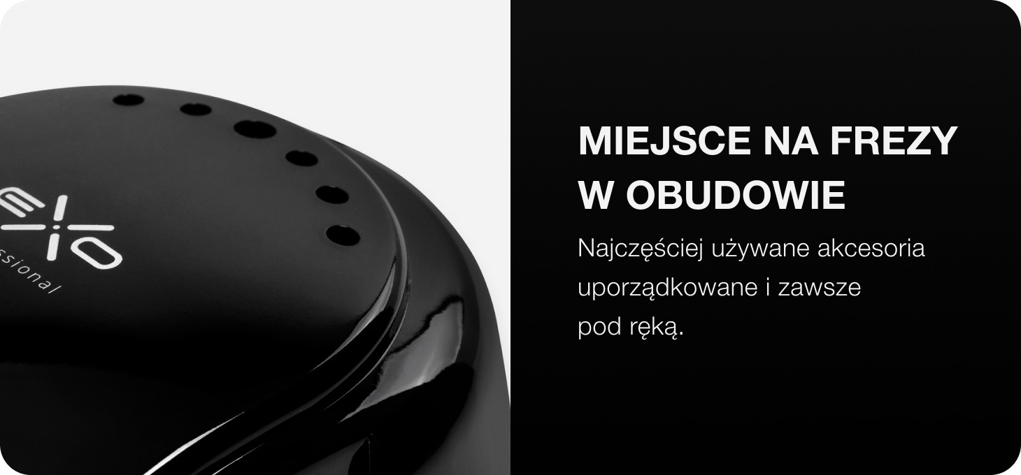 Activeshop Frezarka Exo Futura 65W juoda aprašymas - Prekės nuotrauka