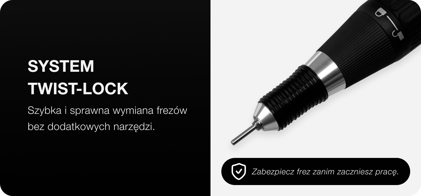 Activeshop Frezarka Exo Futura 65W juoda aprašymas - Prekės nuotrauka