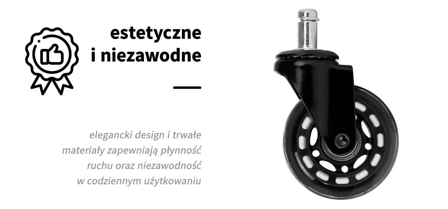 Activeshop Kółko do taboretu Roll Speed juoda na wcisk komplektas 5 vnt aprašymas - Prekės nuotrauka Activeshop Kółko do taboretu Roll Speed juoda na wcisk komplektas 5 vnt aprašymas - Prekės nuotrauka