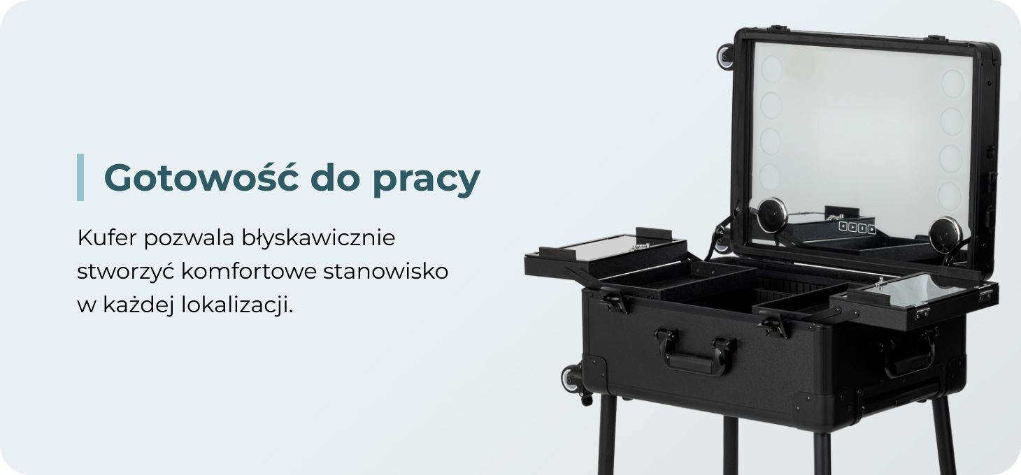 Activeshop Kufer przenośne stanowisko su głośnikami juoda Plus aprašymas - Prekės nuotrauka