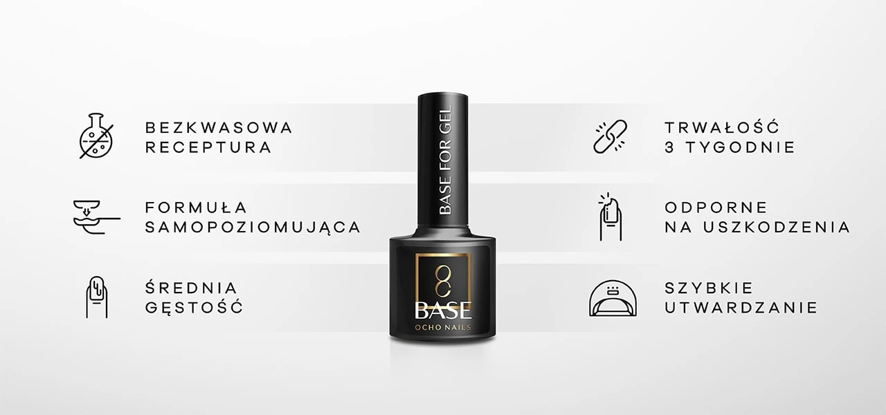Activeshop OCHO NAILS gelinis pagrindas nagams, 5g aprašymas - Prekės nuotrauka