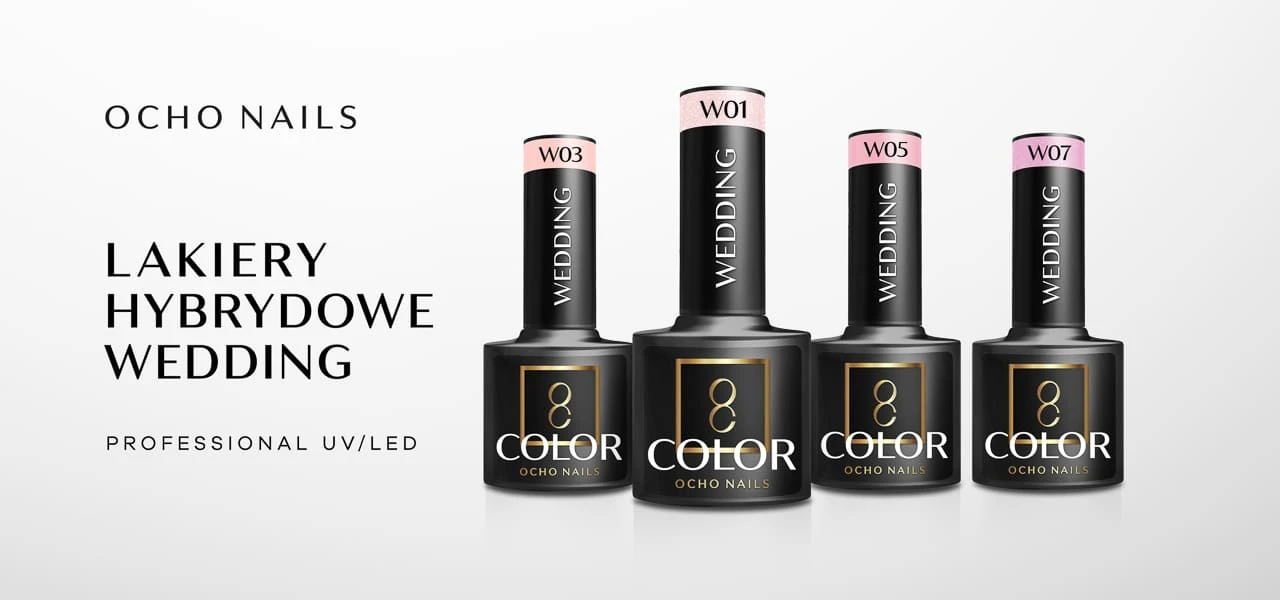 Activeshop OCHO NAILS Hibridinis vestuvinis nagų lakas W02 -5 g aprašymas - Prekės nuotrauka