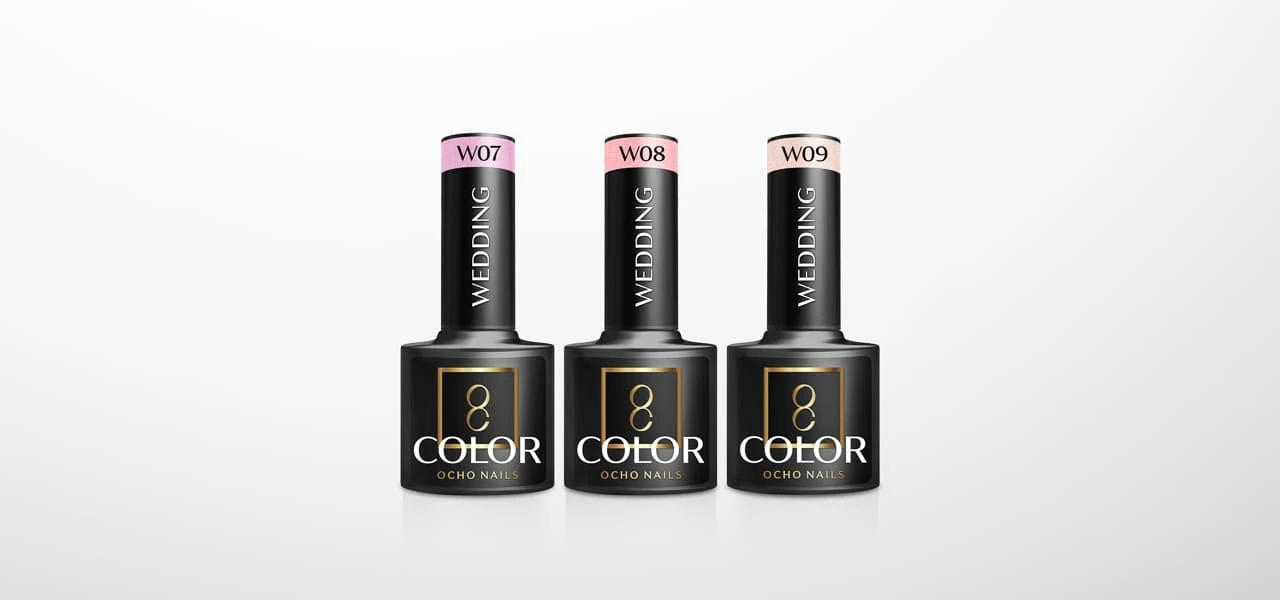 Activeshop OCHO NAILS Hibridinis vestuvinis nagų lakas W02 -5 g aprašymas - Prekės nuotrauka