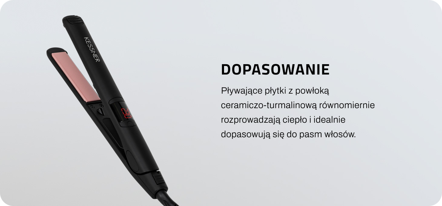 Activeshop Plaukų tiesinimo žnyplės Kessner Ionic 230°C juoda aprašymas - Prekės nuotrauka
