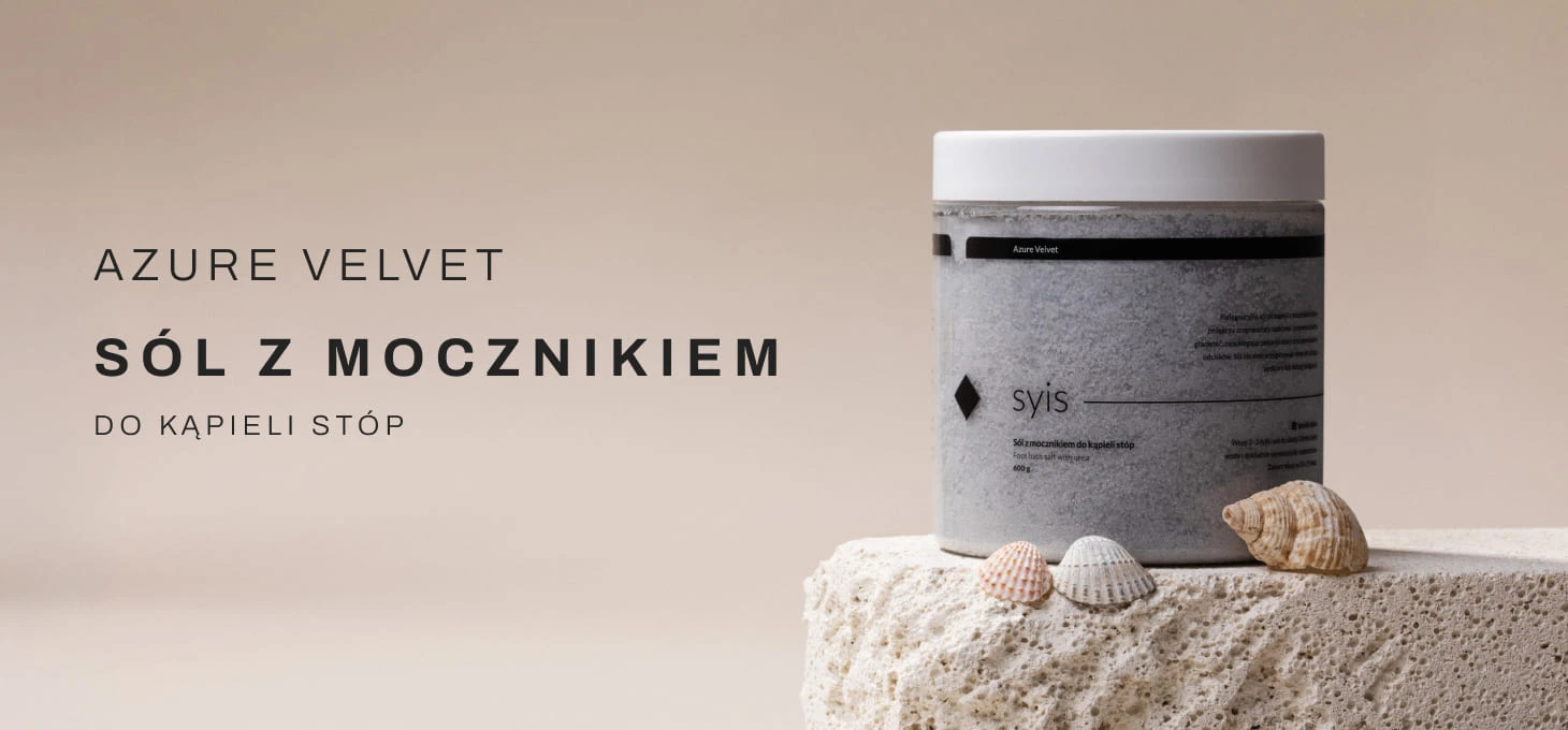 Activeshop Syis Azure Velvet – Sól su Mocznikiem do Kąpieli Stóp 600 g aprašymas - Prekės nuotrauka