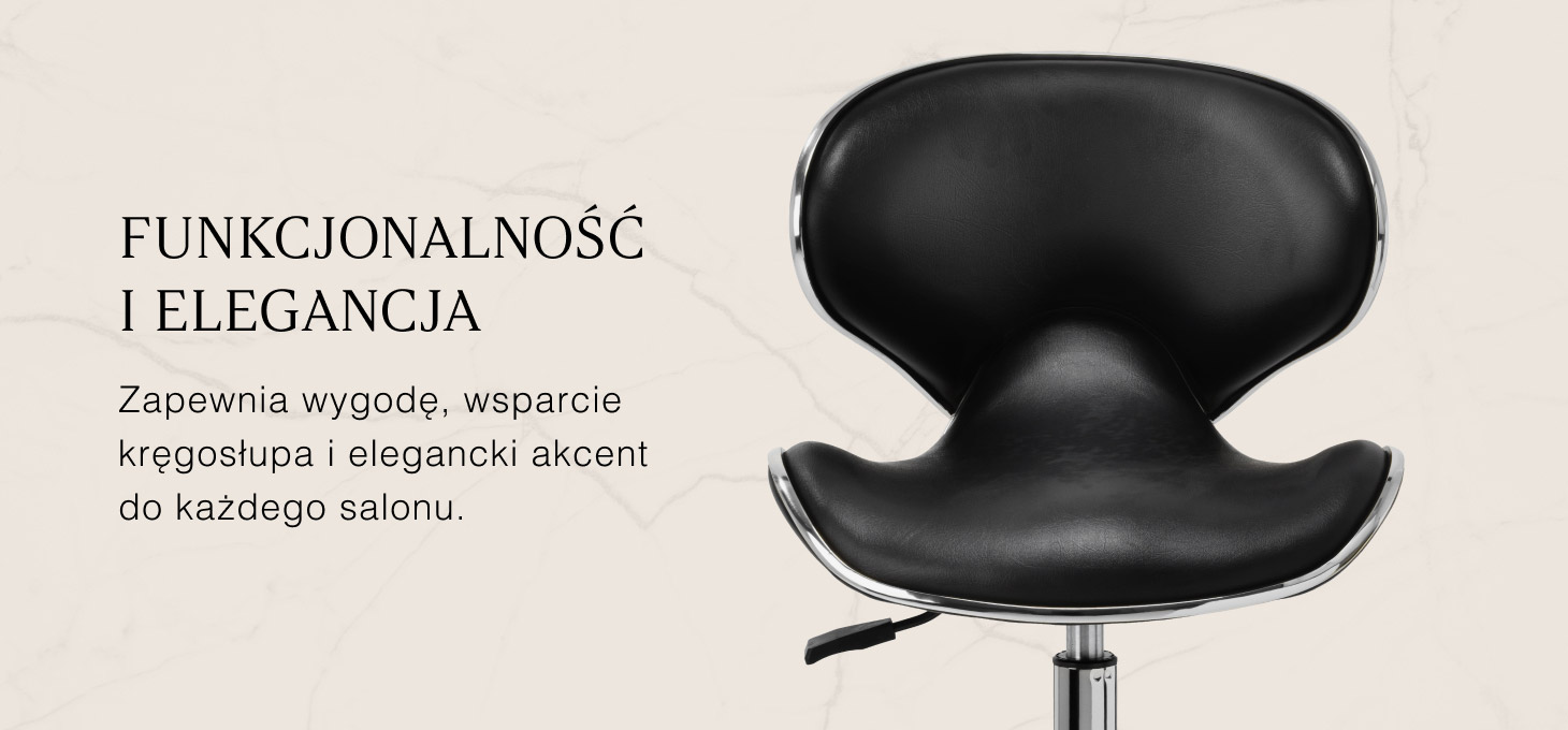 Activeshop Taboret kosmetyczny Gabbiano Q-4599 juoda 2 gat. aprašymas - Prekės nuotrauka
